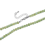 Grüner Magie Farbe Kristall Anhänger mit Kette ca. 60 cm + 5 cm Extender