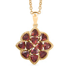 EVER TRUE Mosambik Granat Schmuckset ca. 50 cm ca. 3.56 ct