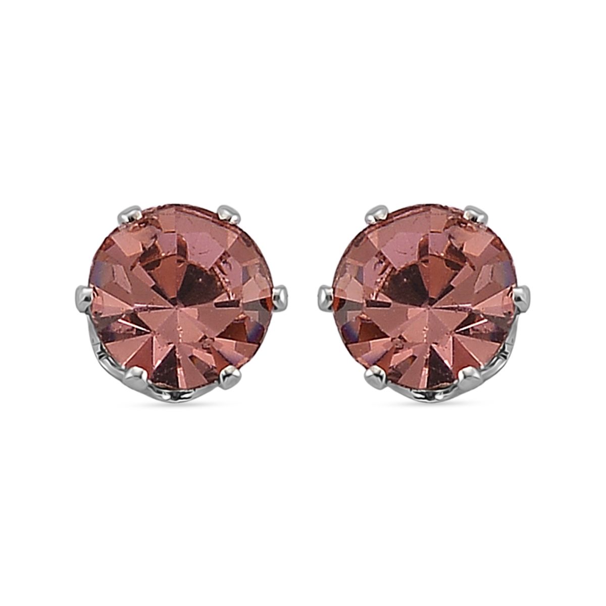 Rosa  Muschelkernperle (4-10 mm), Rosa Kristall Schmuckset 316L Edelstahl, Nickelfreies Messing