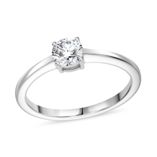 3er Set - D'Joy Moissanit Ring, Anhänger, und Ohrringe, 925 Silber 750 Gelb Vergoldet (Größe 17.00) ca. 1.40 ct