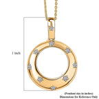 D'Joy Lab Grown Diamant SI-GH Schmuckset ca. 50 cm 925 Silber 750 Gelbgold vermeil ca. 0.15 ct