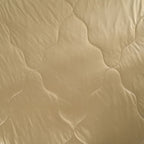 SERENITY NIGHT High-Tech Cooling-Steppdecken-Set mit edler, temperaturregulierender Maulbeeren-Seiden-Füllung und MOP Knöpfe, 135x200 - 40x80 cm, Acquarell