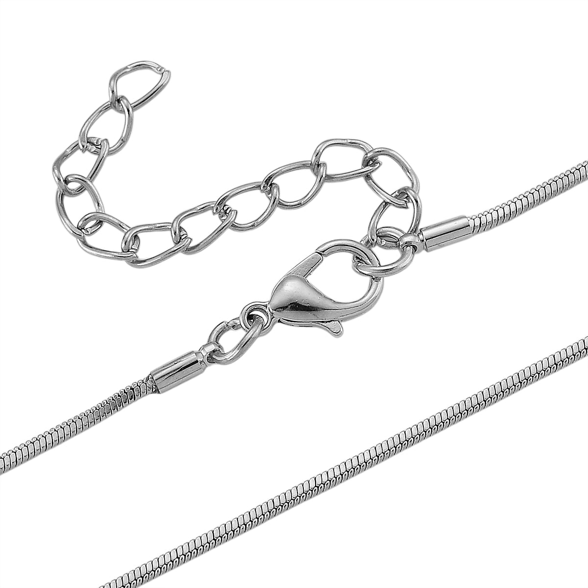 Mystischer Weißer Kristall, Kunststoff Perle Anhänger mit Kette ca. 63.5 cm + 5 cm Extender, Legierung, Legierung emailliert