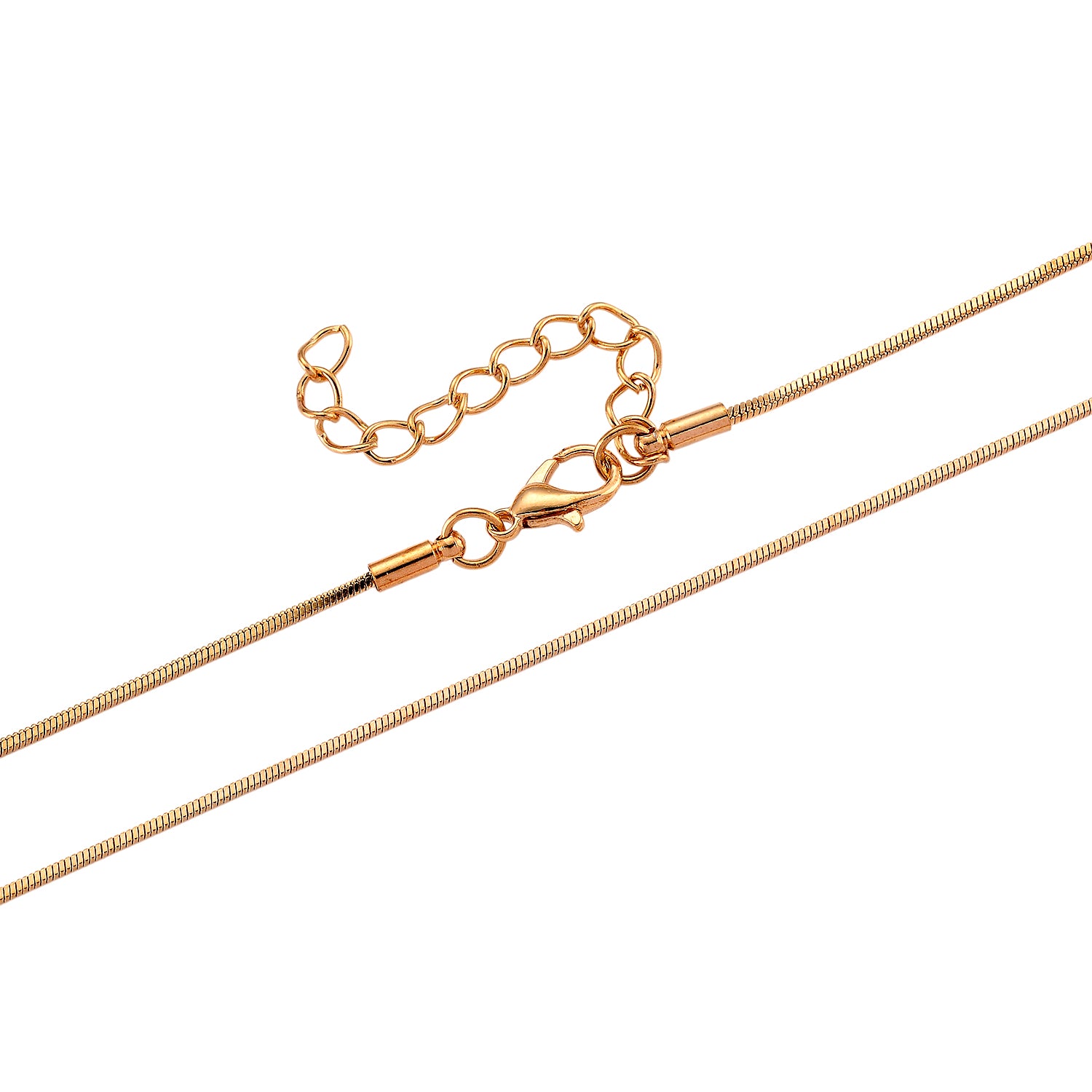 Mehrfarbiger Kristall Anhänger mit Kette ca. 63.5 cm + 5 cm Extender, Legierung Gelb