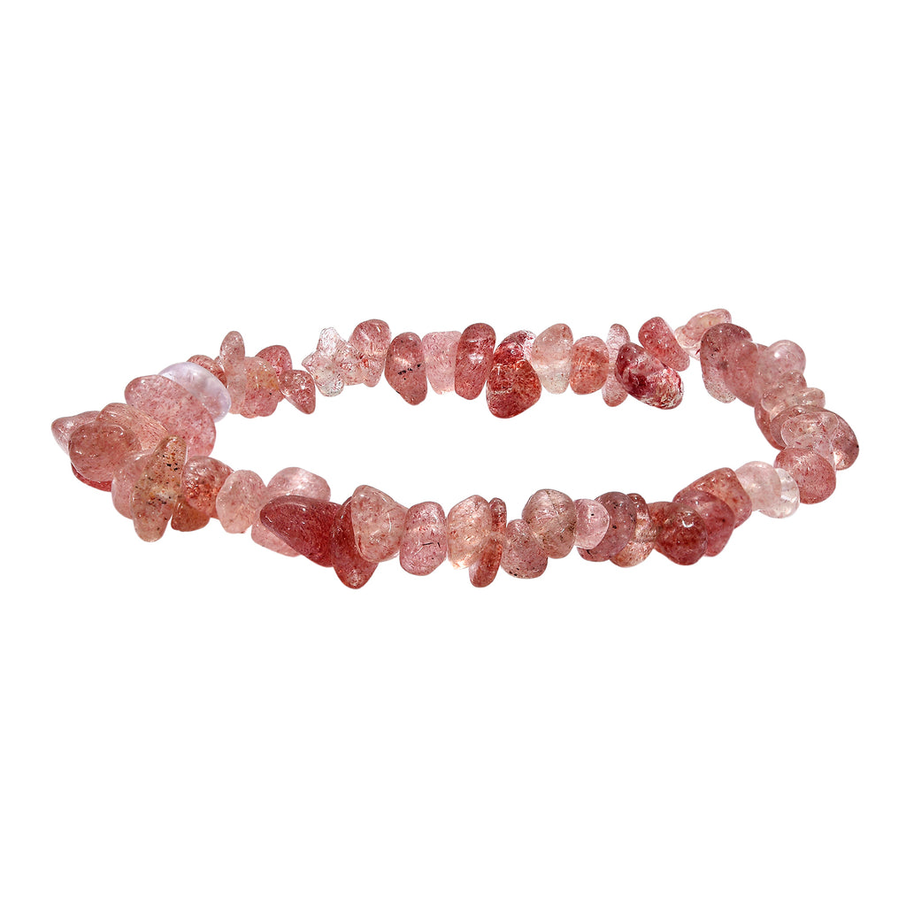 5er Set - Nephrit, Rosenquarz, Erdbeer Quarz, Mehrfarbiger Rutilquarz, Sonnenstein Armband flexibles ca. 7.5 cm, ca. 320.00 ct