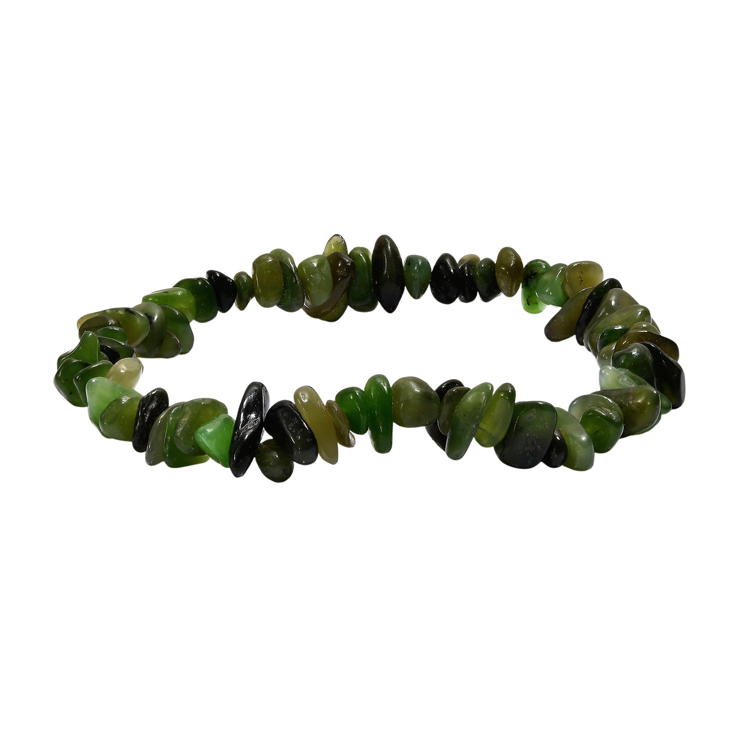 5er Set - Nephrit, Rosenquarz, Erdbeer Quarz, Mehrfarbiger Rutilquarz, Sonnenstein Armband flexibles ca. 7.5 cm, ca. 320.00 ct
