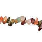 5er Set - Nephrit, Rosenquarz, Erdbeer Quarz, Mehrfarbiger Rutilquarz, Sonnenstein Armband flexibles ca. 7.5 cm, ca. 320.00 ct