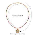 D'Joy Mehrfarbig-Turmalin, Natürlicher, äthiopischer Welo Opal Schmuckset ca. 45 cm 925 Silber 750 Gelbgold Vermeil ca. 31.97 ct