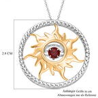GP - AAA Blaze Feueropal, Kanchanaburi Blauer Saphir Schmuckset ca. 50 cm 925 Silber platiniert, 925 Silber platiniert und vergoldet ca. 0.26 ct