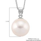 D'Joy Weiße Edison Perle (12-13 mm) Schmuckset ca. 45 cm 925 Silber rhodiniert