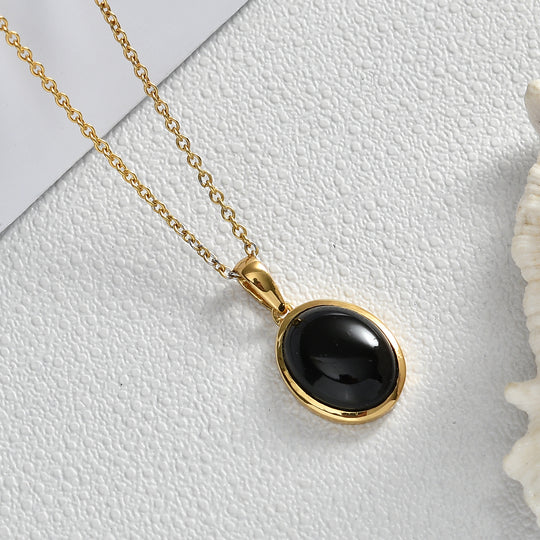 EVER TRUE AA Natürlich Schwarzer Obsidian Schmuckset ca. 50 cm ca. 6.03 ct