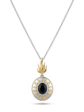 EVER TRUE AA Natürlich Schwarzer Obsidian, Weißer Zirkon Schmuckset ca. 50 cm ca. 2.32 ct