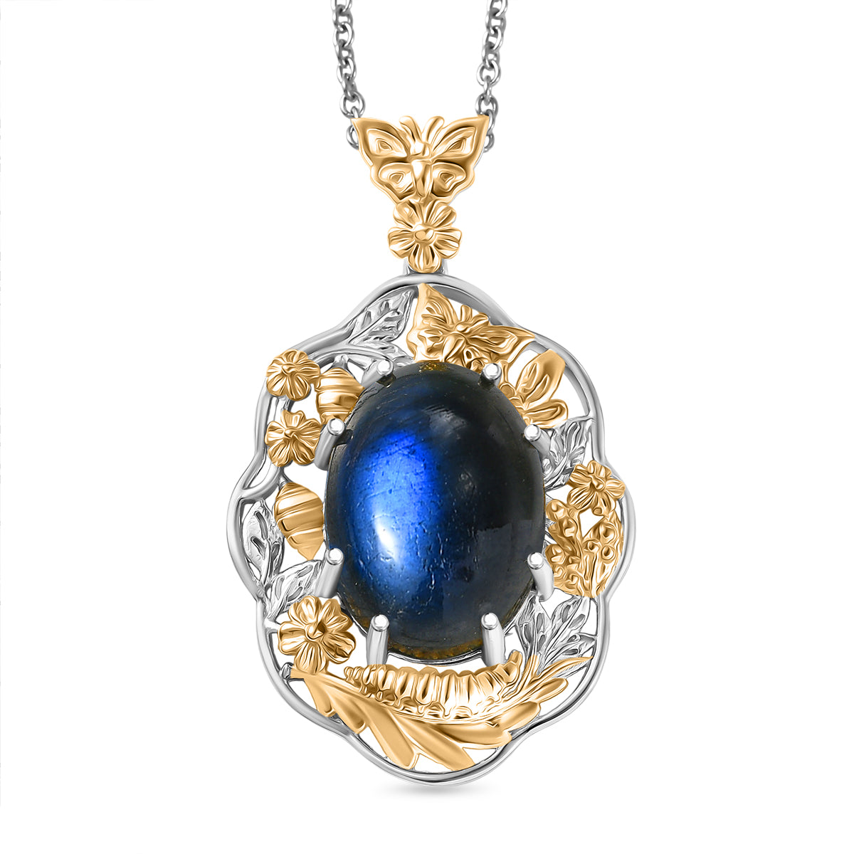 EVER TRUE AAA Labradorit Schmuckset ca. 50 cm ca. 13.60 ct