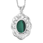 EVER TRUE AA Malachit Schmuckset ca. 50 cm ca. 14,75 ct.