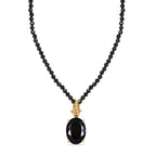 EVER TRUE AA Natürlich Schwarzer Obsidian, Schwarzer Spinell Schmuckset ca. 50 cm ca. 51.00 ct