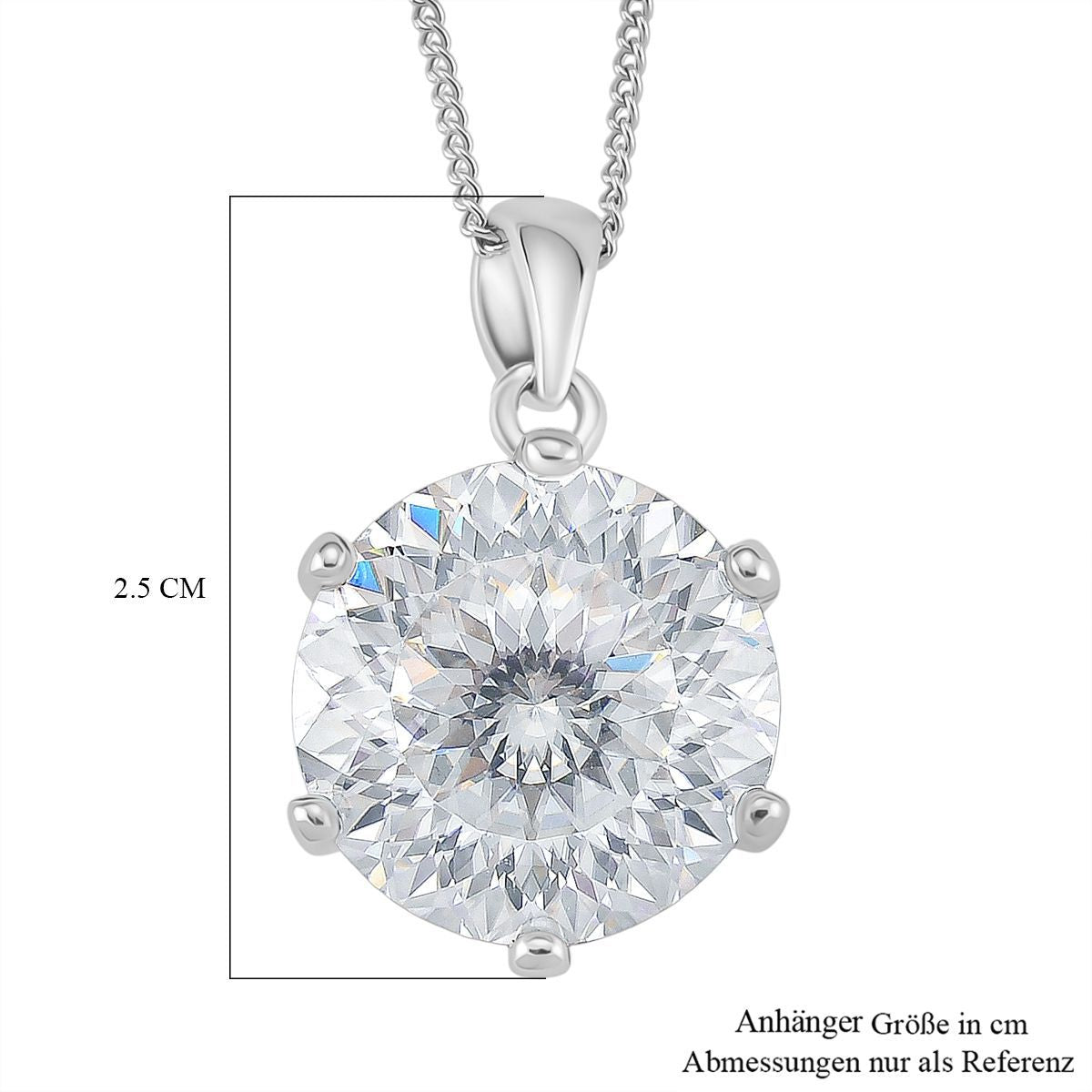 D'Joy Moissanit Schmuckset ca. 45 cm 925 Silber rhodiniert ca. 12.65 ct