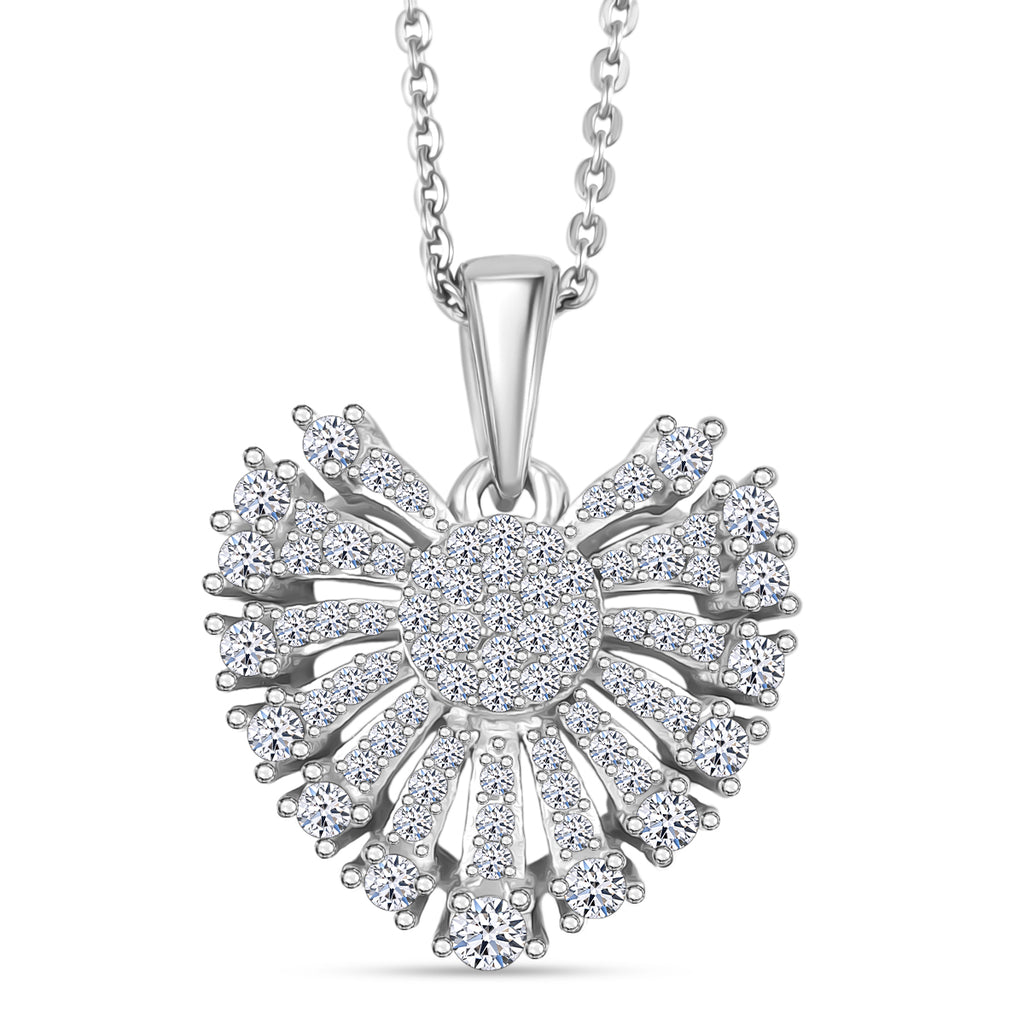 LUXURIANT DIAMOND - Lab Grown Diamant SI-GH Schmuckset ca. 50 cm 925 Silber rhodiniert ca. 0,50 ct.