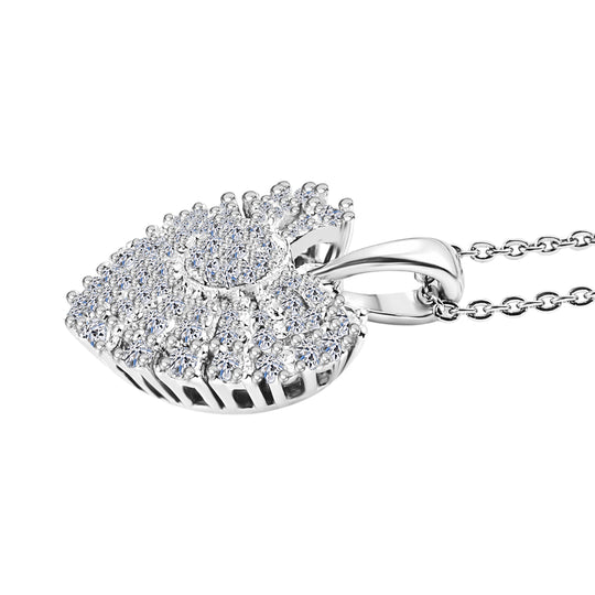 LUXURIANT DIAMOND - Lab Grown Diamant SI-GH Schmuckset ca. 50 cm 925 Silber rhodiniert ca. 0,50 ct.