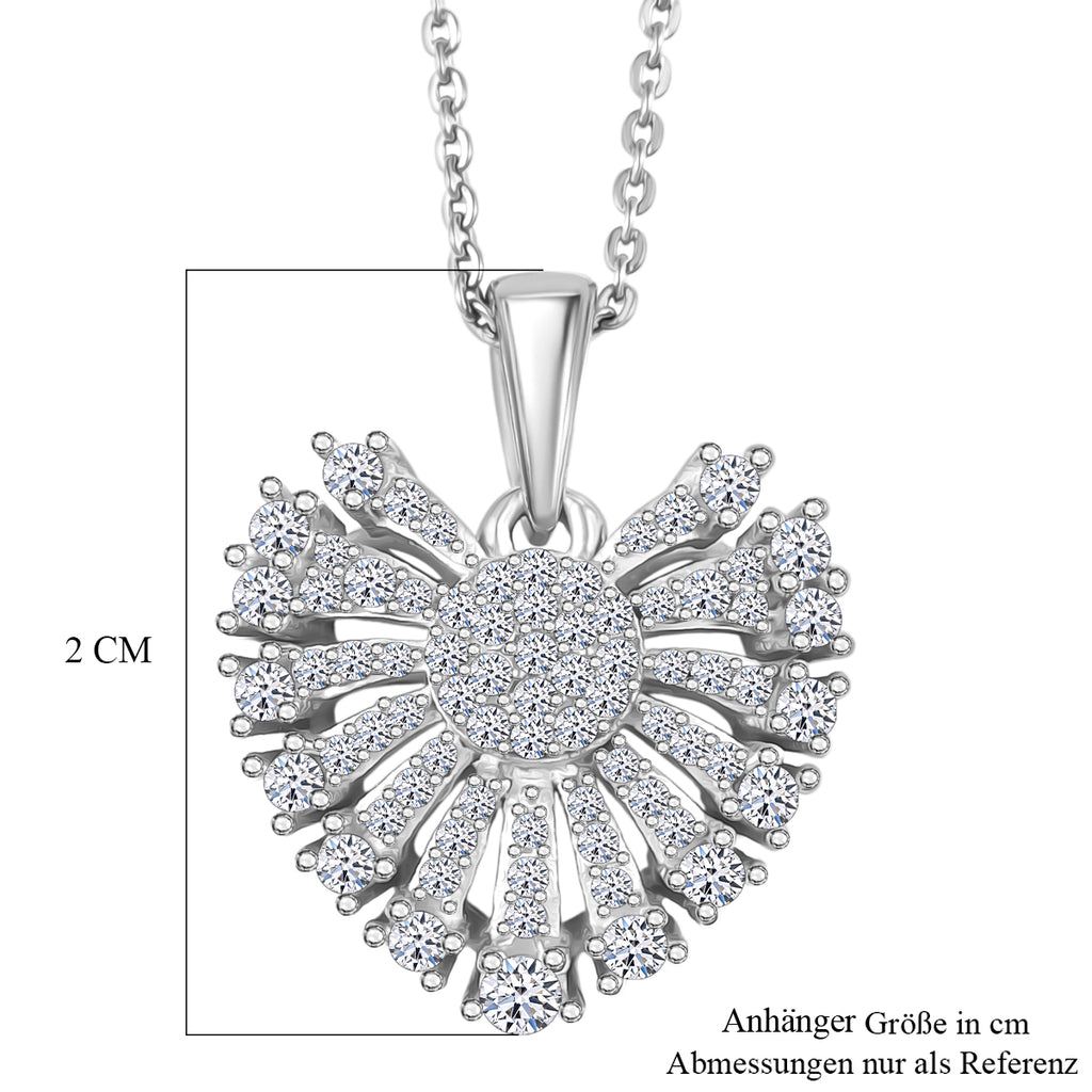 LUXURIANT DIAMOND - Lab Grown Diamant SI-GH Schmuckset ca. 50 cm 925 Silber rhodiniert ca. 0,50 ct.