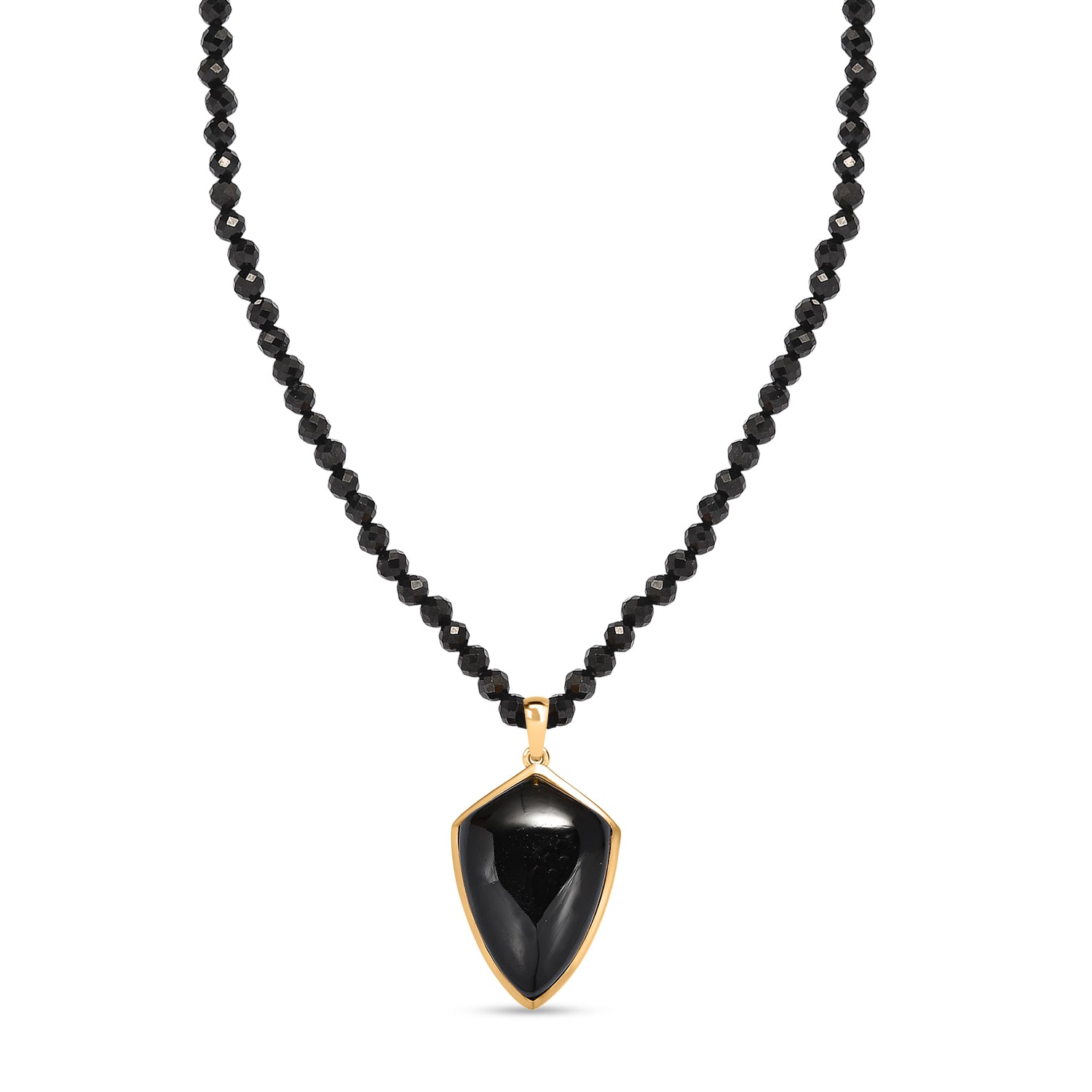 EVER TRUE AA Natürlich Schwarzer Obsidian, Schwarzer Spinell Schmuckset ca. 50 cm ca. 71.00 ct