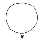 EVER TRUE AA Natürlich Schwarzer Obsidian, Schwarzer Spinell Schmuckset ca. 50 cm ca. 71.00 ct