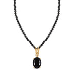 EVER TRUE AA Natürlich Schwarzer Obsidian, Schwarzer Spinell Schmuckset ca. 50 cm ca. 51.37 ct