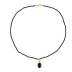 EVER TRUE AA Natürlich Schwarzer Obsidian, Schwarzer Spinell Schmuckset ca. 50 cm ca. 51.37 ct