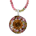 D'Joy AA Citrin, Mehrfarbig-Turmalin Schmuckset ca. 50 cm 925 Silber Rhodiniert ca. 39,24 ct.