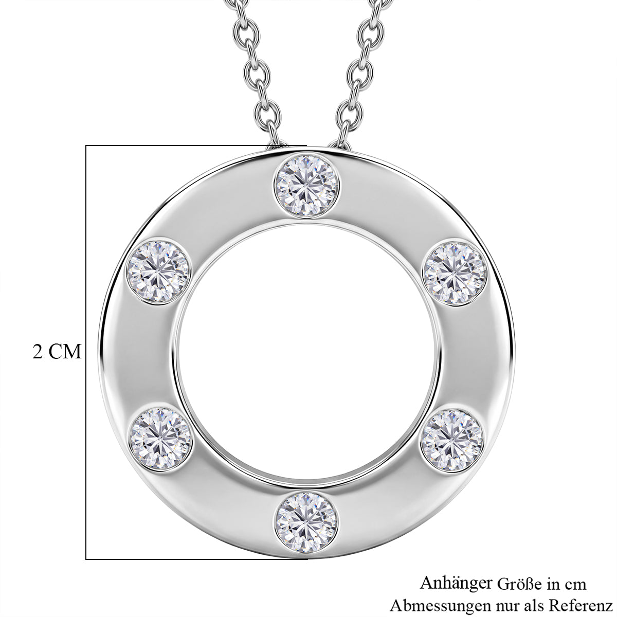 EVER TRUE Moissanit Schmuckset ca. 50 cm ca. 0.63 ct