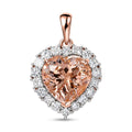 LUXURIANT DIAMOND - AAA Morganit, Lab Grown Diamant Schmuckset ca. 50 cm ca. 4,76 ct.