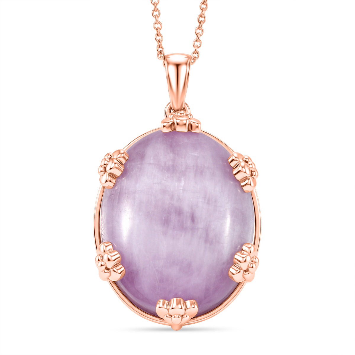 EVER TRUE Kunzit Schmuckset ca. 50 cm ca. 74.00 ct