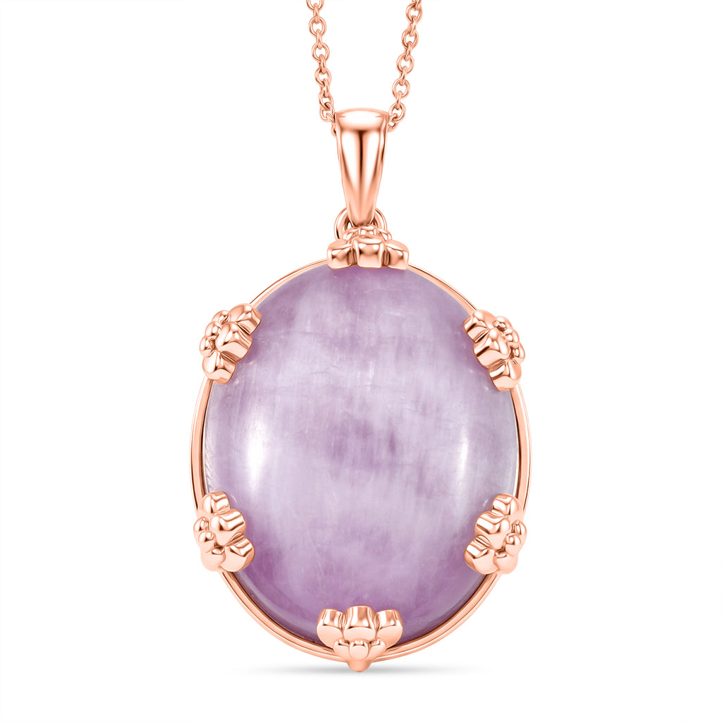 EVER TRUE Kunzit Schmuckset ca. 50 cm ca. 74.00 ct