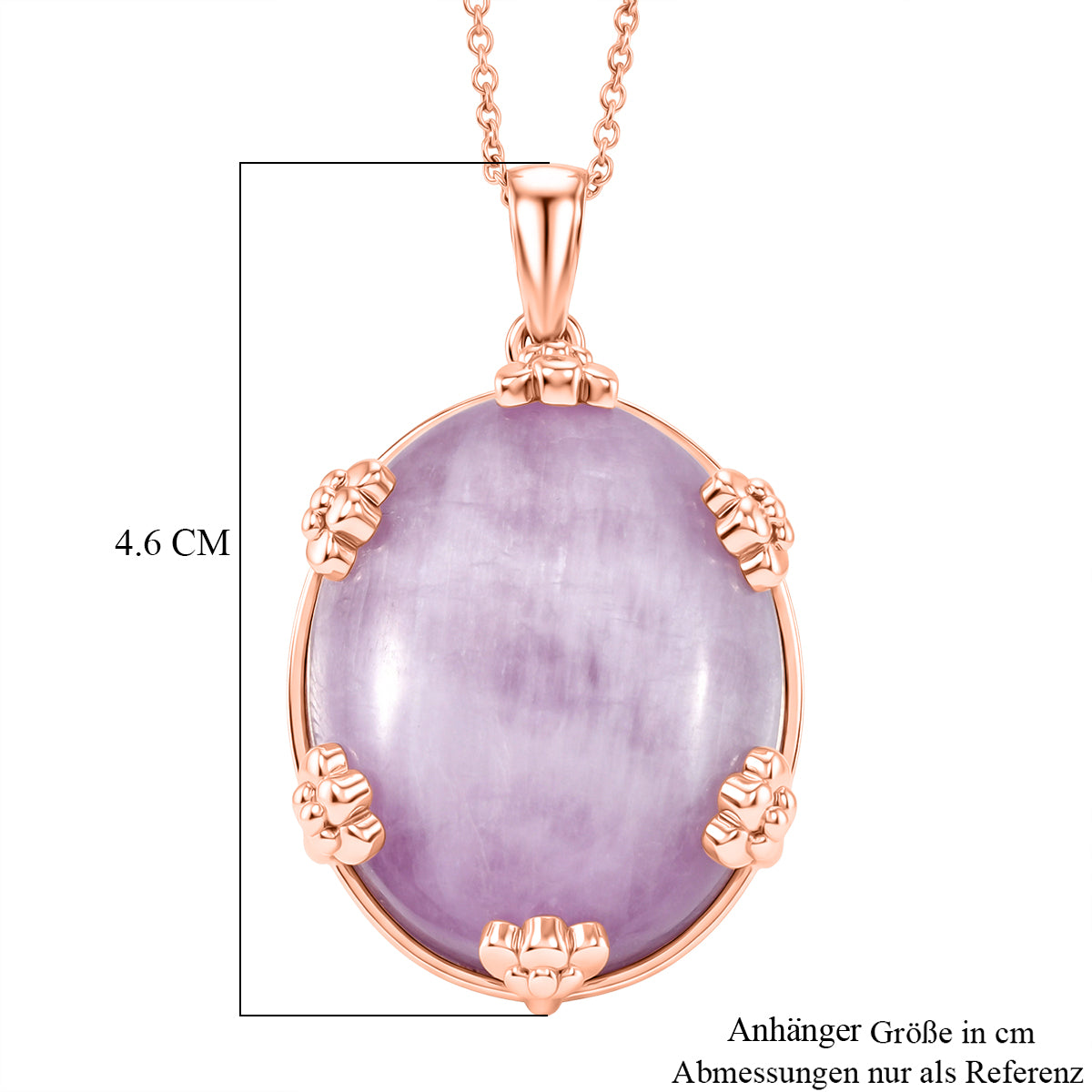 EVER TRUE Kunzit Schmuckset ca. 50 cm ca. 74.00 ct