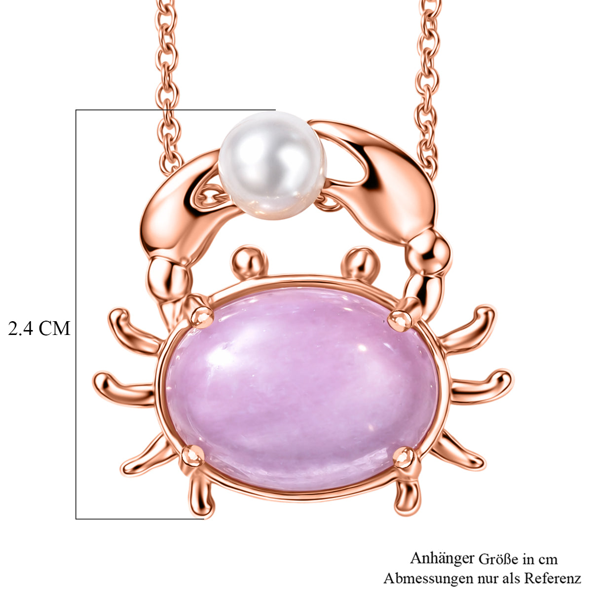 EVER TRUE Kunzit, Süßwasser Perle (5-6mm) Schmuckset ca. 50 cm 12.59 ct