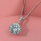 D'Joy Paraiba Moissanit, Moissanit Schmuckset ca. 50 cm 925 Silber rhodiniert ca. 3,54 ct.