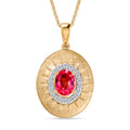 D'Joy Sunset Quarz Triplette, Weißer Zirkon Schmuckset ca. 50 cm 925 Silber 750 Gelb Vergoldet ca. 1.89 ct