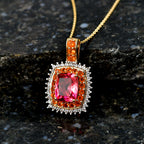 D'Joy Sunset Quarz Triplette, Salamanca Feueropal Schmuckset ca. 50 cm 925 Silber 750 Gelbgold Vermeil ca. 4,51 ct.