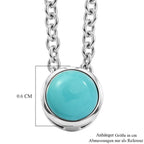 D'Joy Sleeping Beauty Türkis Schmuckset ca. 50 cm 925 Silber Platiniert und Edelstahl Platiniert ca. 0.45 ct