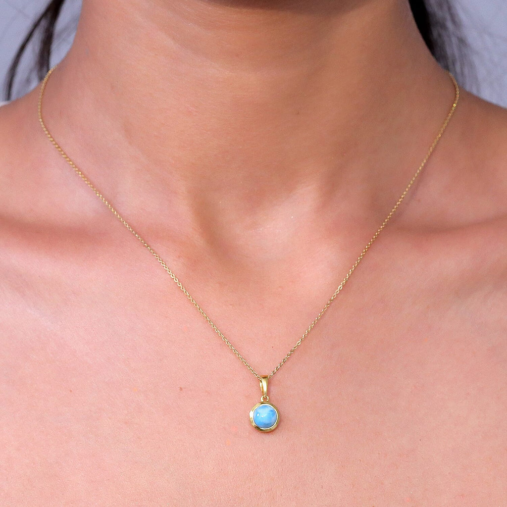 D'Joy AAA Larimar Schmuckset ca. 50 cm ca. 1,60 ct.