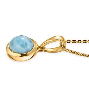 D'Joy AAA Larimar Schmuckset ca. 50 cm ca. 1.60 ct