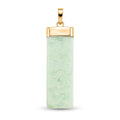 Grüne Jade Schmuckset ca. 50 cm Nickelfreies Messing Vergoldet ca. 36.00 ct