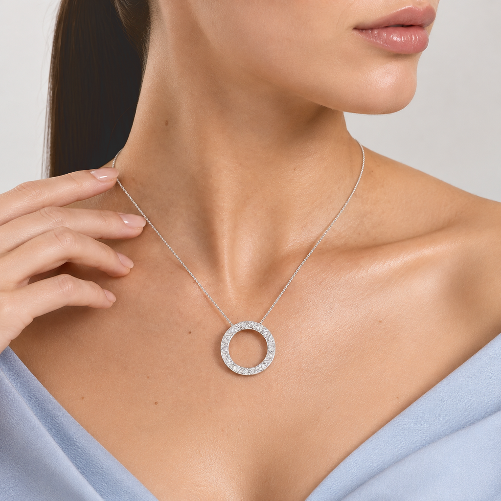 LUXURIANT DIAMOND - Lab Grown Diamant SI-GH Schmuckset ca. 50 cm 925 Silber Rhodiniert ca. 1,01 ct.