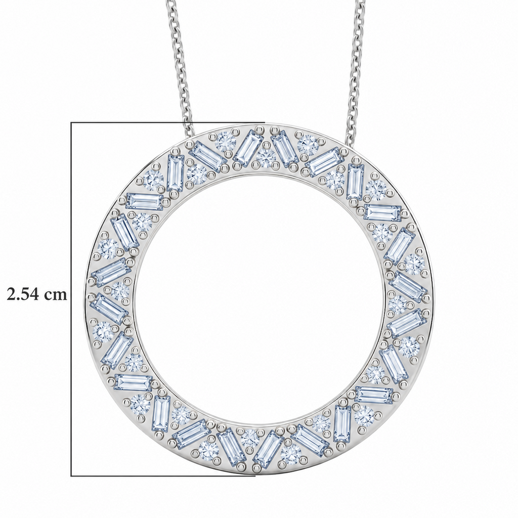 LUXURIANT DIAMOND - Lab Grown Diamant SI-GH Schmuckset ca. 50 cm 925 Silber Rhodiniert ca. 1,01 ct.