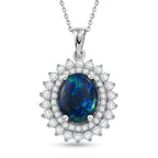 D'Joy AA, Moissanit AGI zertifiziert Schmuckset ca. 50 cm 925 Silber Rhodiniert ca. 3,33 ct.