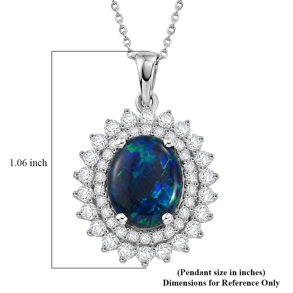 D'Joy AA, Moissanit AGI zertifiziert Schmuckset ca. 50 cm 925 Silber Rhodiniert ca. 3,33 ct.
