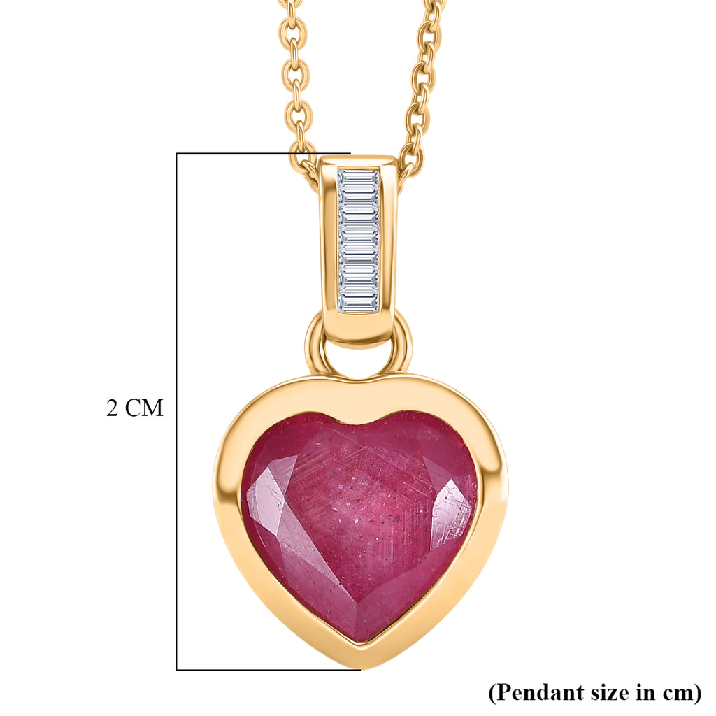 D'Joy Ilakaka Rosa Saphir (Fissure gefüllt), Weißer Diamant Schmuckset ca. 50 cm 925 Silber 750 Gelbgold vermeil ca. 3.63 ct