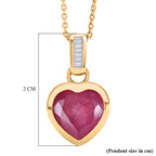 D'Joy Ilakaka Rosa Saphir (Fissure gefüllt), Weißer Diamant Schmuckset ca. 50 cm 925 Silber 750 Gelbgold vermeil ca. 3.63 ct