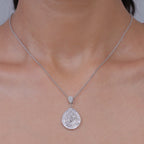 D'Joy Weißer Diamant Schmuckset ca. 50 cm 925 Silber Rhodiniert (10-15 Werktage Lieferzeit) ca. 1,00 ct.