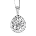 D'Joy Weißer Diamant Schmuckset ca. 50 cm 925 Silber Rhodiniert (10-15 Werktage Lieferzeit) ca. 1,00 ct.