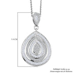 D'Joy Weißer Diamant Schmuckset ca. 50 cm 925 Silber Rhodiniert (10-15 Werktage Lieferzeit) ca. 1,00 ct.